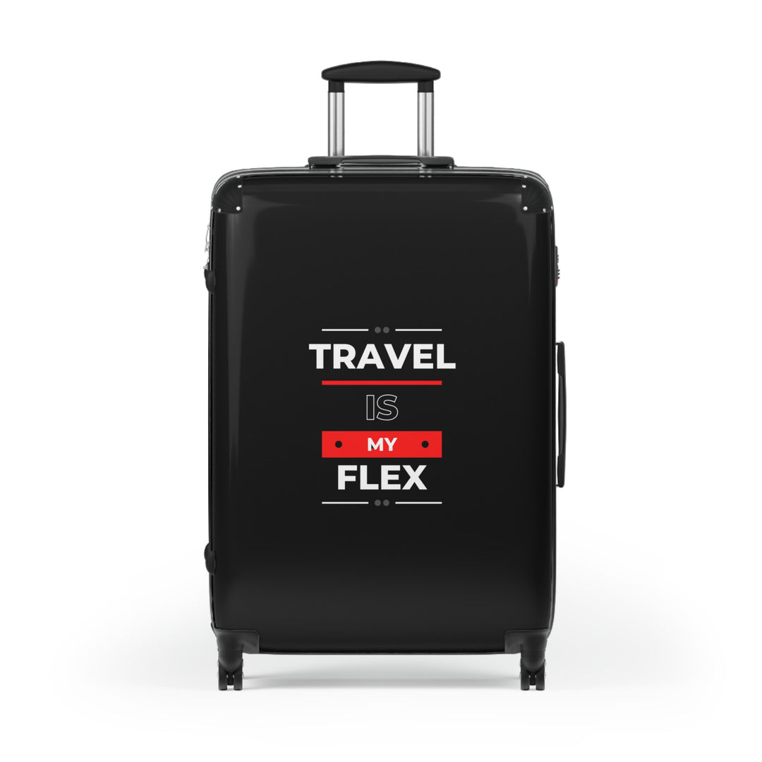 Travel is My Flex Carryon Suitcase