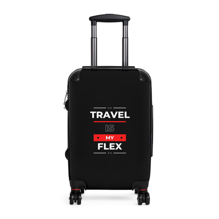 Travel is My Flex Carryon Suitcase