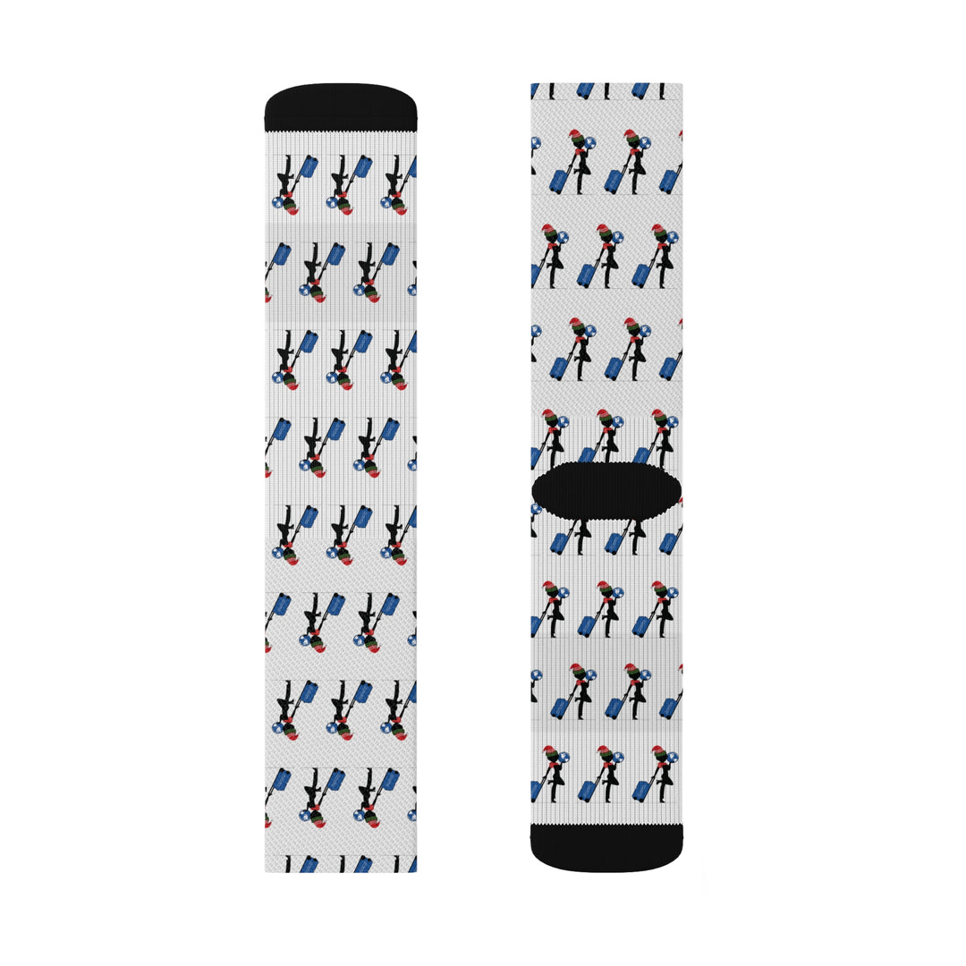 Just Travel Sis Christmas Sublimation Socks