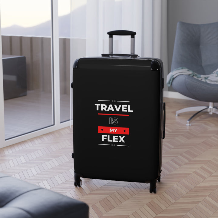 Travel is My Flex Carryon Suitcase