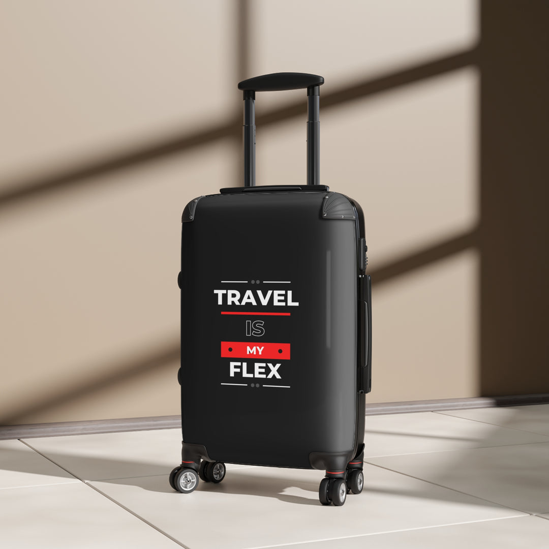 Travel is My Flex Carryon Suitcase