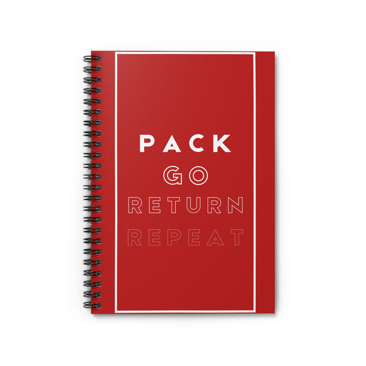 Pack Go Return Repeat Spiral Notebook - Ruled Line