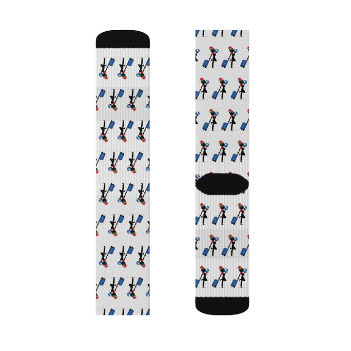 Just Travel Sis Christmas Sublimation Socks