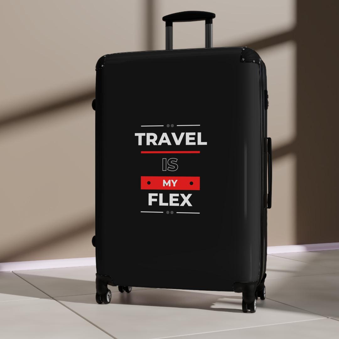 Travel is My Flex Carryon Suitcase