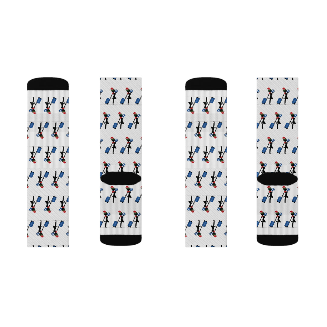 Just Travel Sis Christmas Sublimation Socks