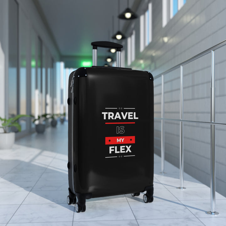 Travel is My Flex Carryon Suitcase