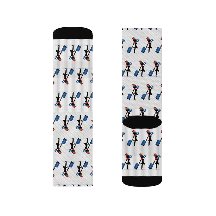 Just Travel Sis Christmas Sublimation Socks