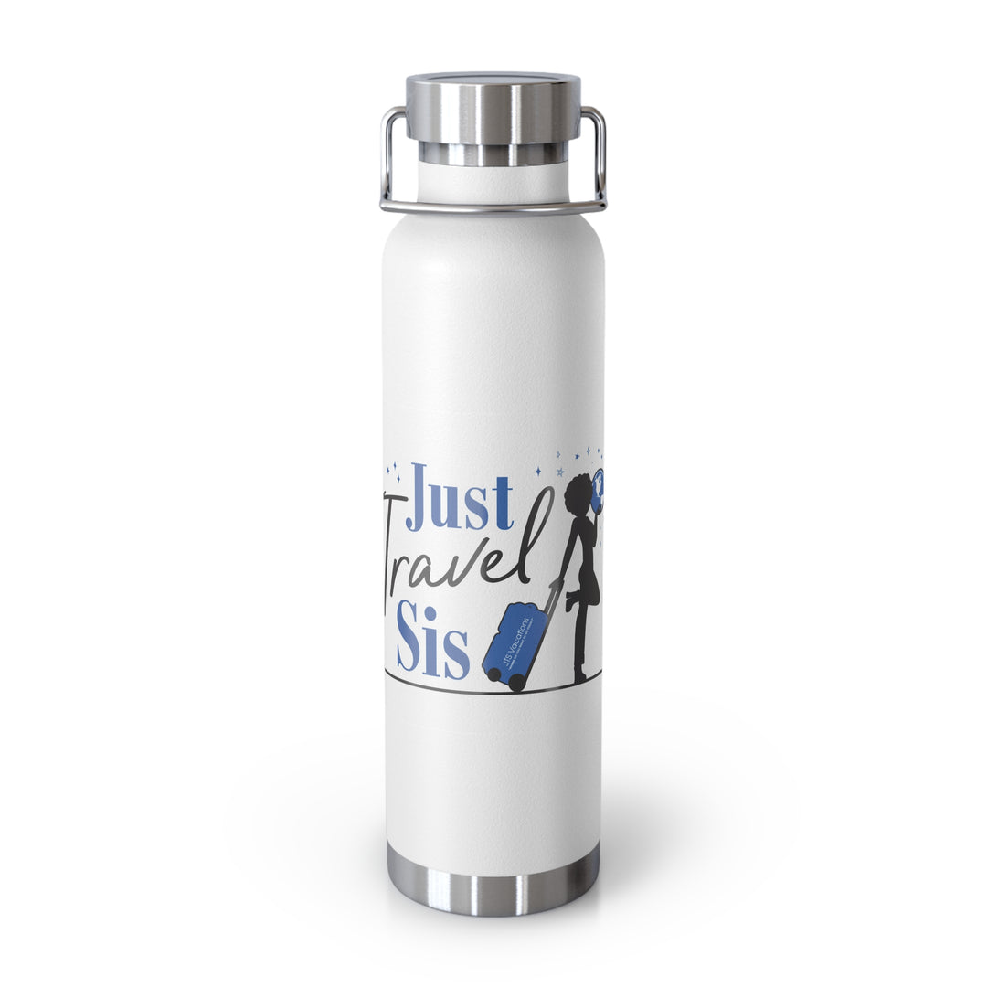 Just Travel Sis Copper Vacuum Insulated Bottle, 22oz