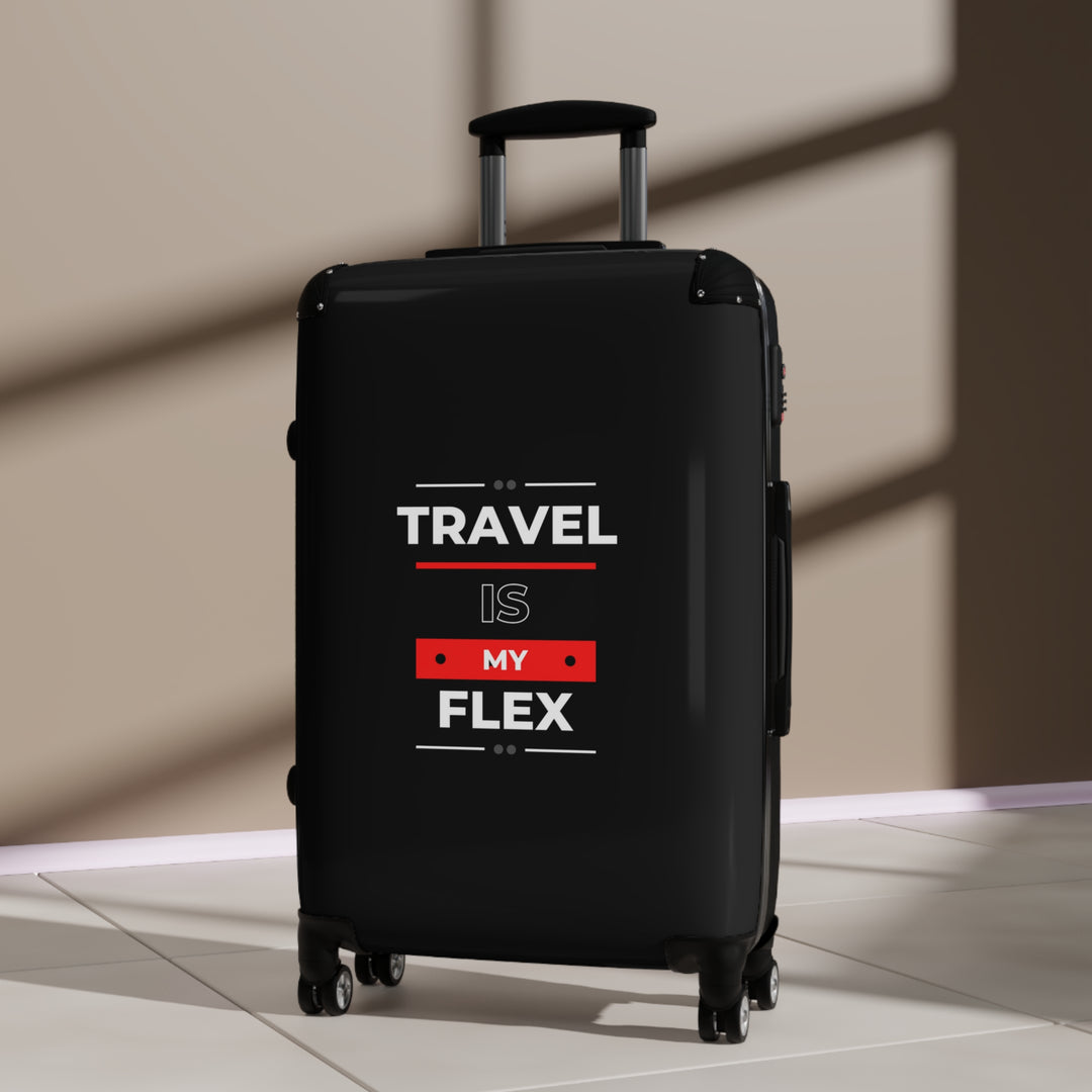 Travel is My Flex Carryon Suitcase